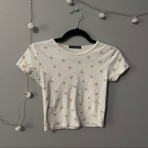 Brandy Melville floral Crop Top
